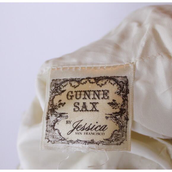 Vintage Gunne Sax Jessica Cream Lace Prairie Maxi Dress Wedding Cottagecore XS/S - Picture 7 of 14